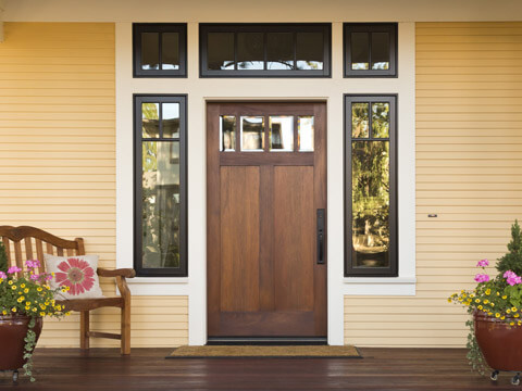 An image of a residential entry door.