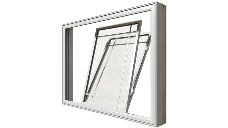 A closed Classic Series Double Slider Window from the side.