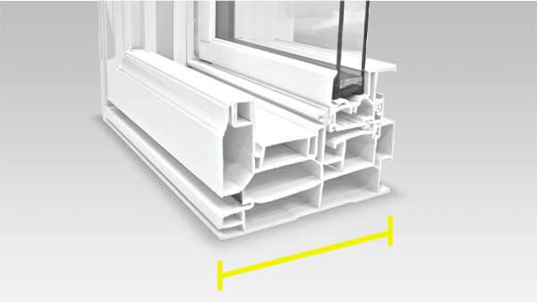 4-1/2” PVC welded frame