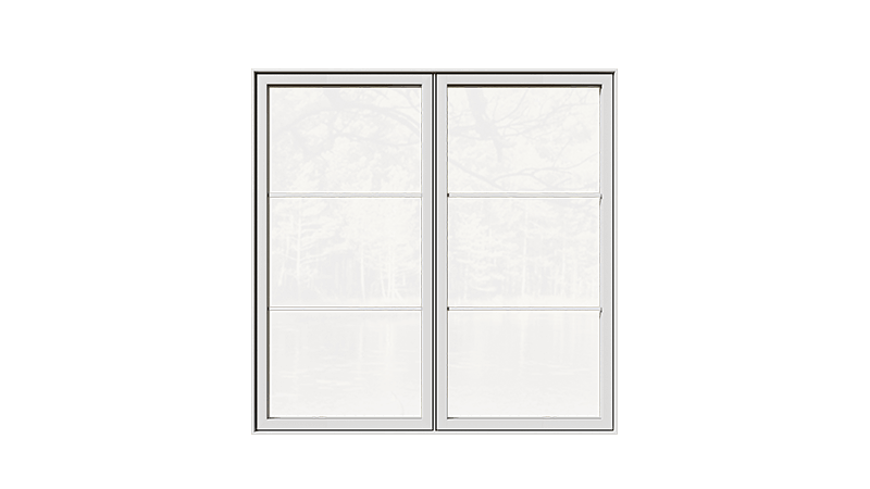 A closed RevoCell® Casement Window from the front.