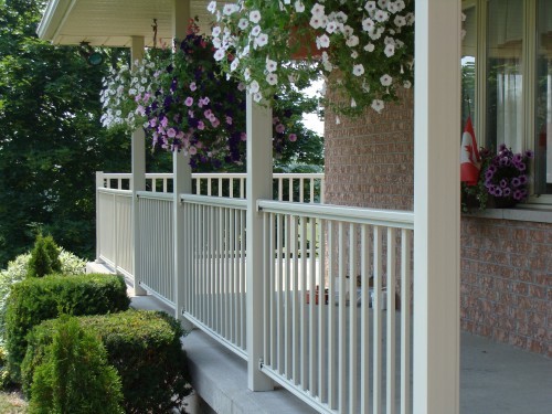 white railing