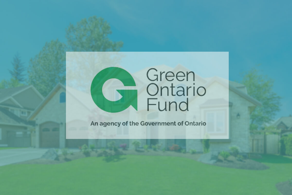 GreenON logo overlayed on house with new windows.