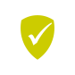 A checkmark shield