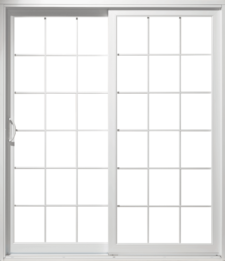 A Georgian Grille Style Sliding Patio Door