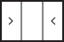 2 panel configuration with both side panels opening