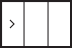 3 panel configuration with one side panel opening