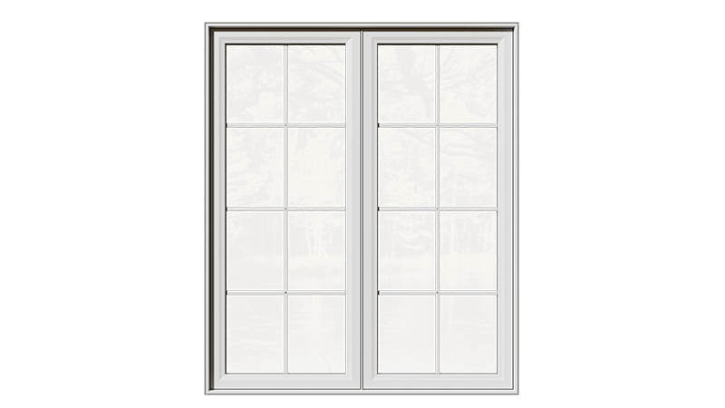 A closed Classic Series Double Slider Window from the front.