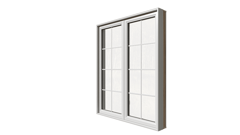 A closed Classic Series Double Slider Window from the side.