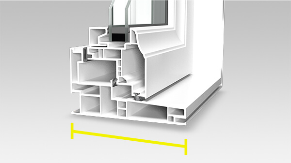 4-1/2” PVC welded frame