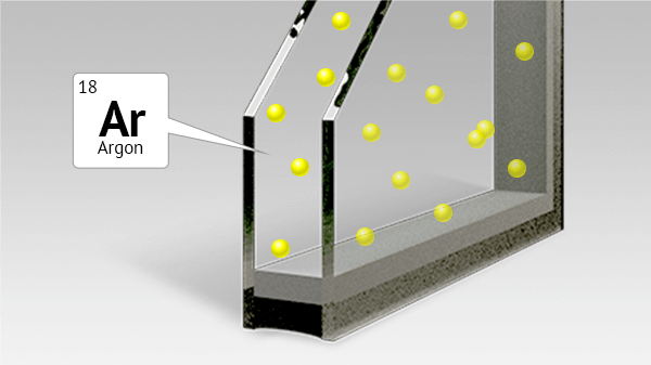 Argon gas filling