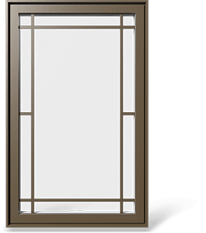 RevoCell® Single Casement Window with a contour grille