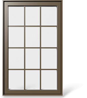 RevoCell® Single Casement Window with a 3x4 rectangular grille