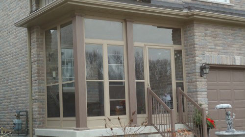 enclosure attached to garage