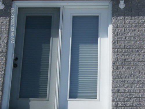 double white garden doors