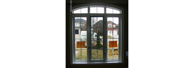 small arched window
