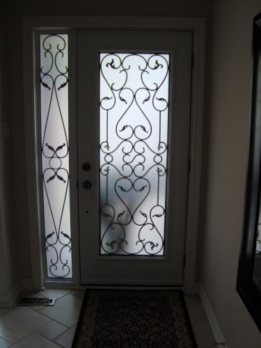 steel door from inside