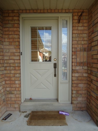 light steel door with side window